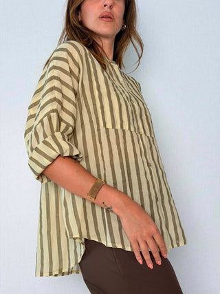 Camicia Coreana Beige
