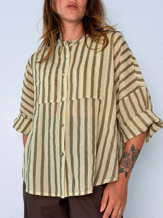 Camicia Coreana Beige