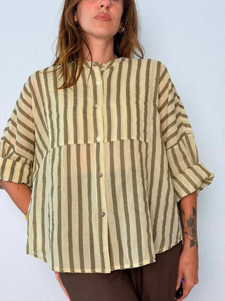 Camicia Coreana Beige
