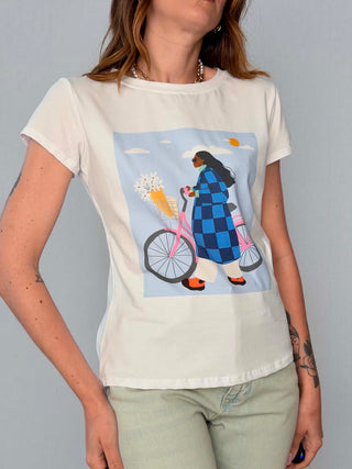 Girl on bike T-Shirt