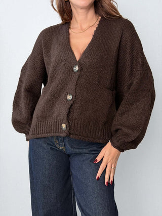 Cardigan 3 bottoni Moro - HaveOne