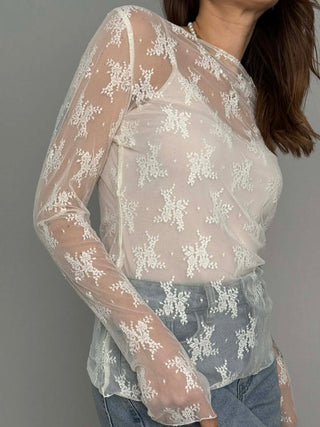 Maglia pizzo latte - Susy Mix
