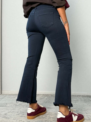 Pantalone trombetta blu