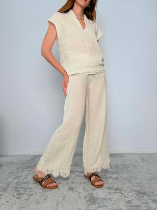 Completo Lino Casacca-Pantalone