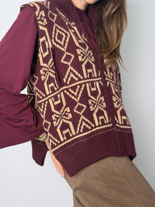 Gilet Mountain Bordeaux