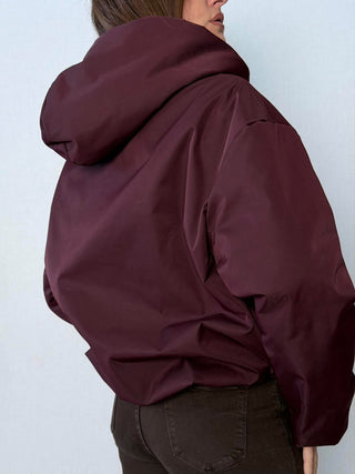 Bomber imbottito Sibari Bordeaux