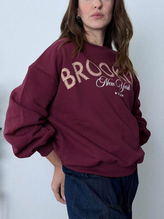 Felpa Brooklin Bordeaux - Susy Mix