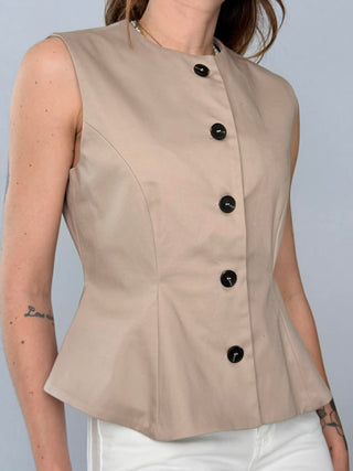 Button Vest - In Tension