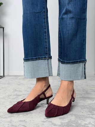 SlingBack ecocamoscio vino - Susy Mix