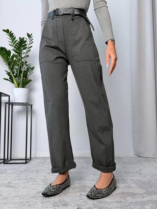 Pantalone ovetto punto Milano Grigio-Susy Mix