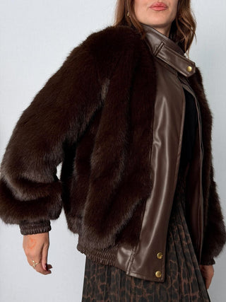 Bomber ecopelliccia Vignola Moro