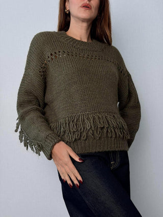 Maglia frangia militare - Susy Mix