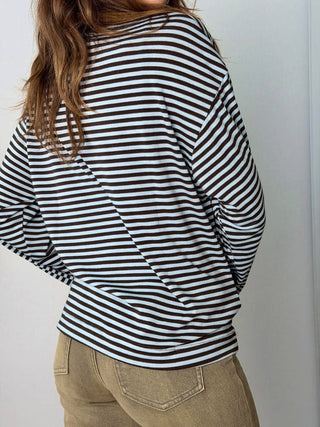 Maglia righe celeste - Susy Mix