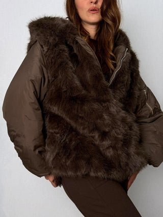 Bomber ecopelliccia Marsciano Moro