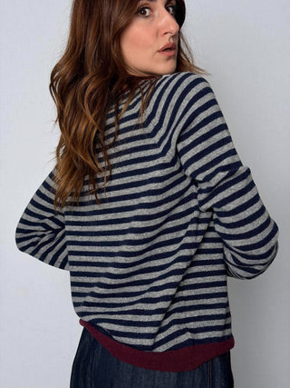 Maglia scollo barca grigio - HaveOne