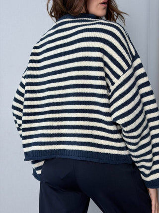 Maglia righe con stella blu - HaveOne