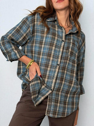 Camicia check Blu-Moro