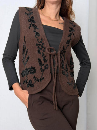 Gilet ricamato Susy mix