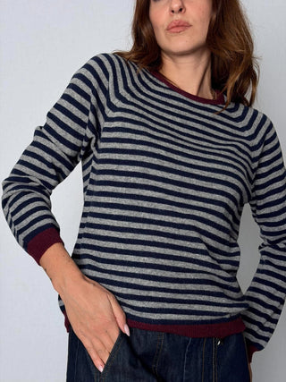 Maglia scollo barca grigio - HaveOne