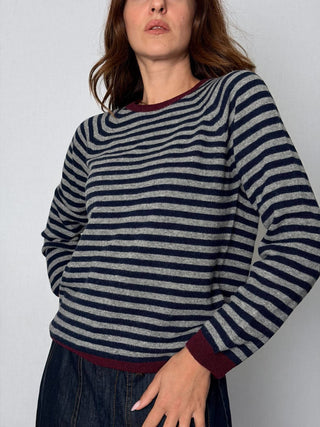 Maglia scollo barca grigio - HaveOne