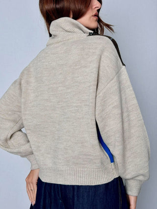 Cardigan rombi blu - HaveOne