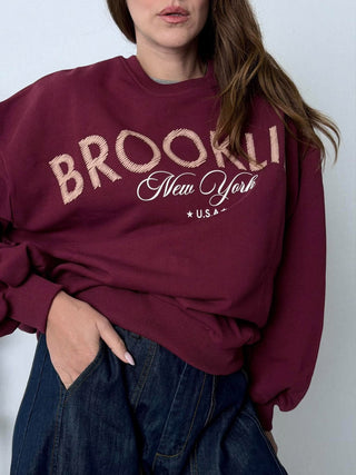 Felpa Brooklin Bordeaux - Susy Mix