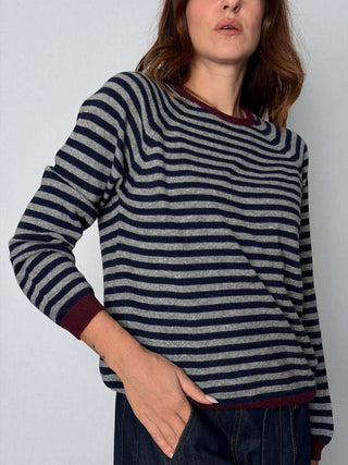 Maglia scollo barca grigio - HaveOne