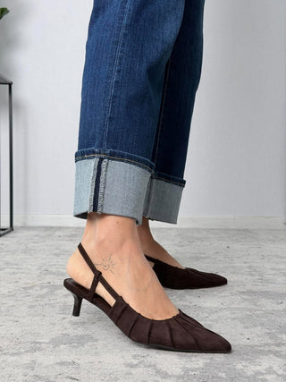 SlingBack ecocamoscio moro - Susy Mix