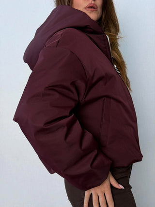 Bomber imbottito Sibari Bordeaux