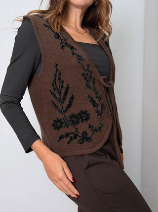 Gilet ricamato Susy mix