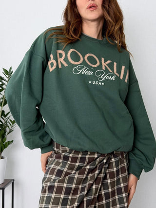 Felpa Brooklin Verde - Susy Mix