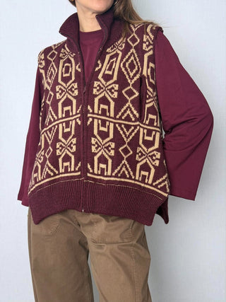 Gilet Mountain Bordeaux