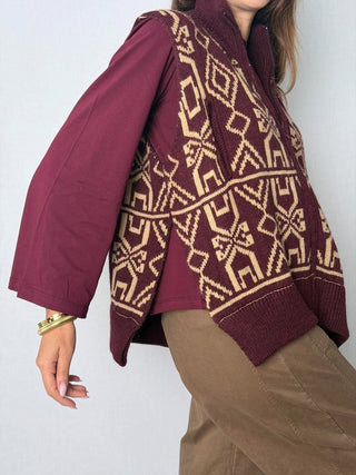 Gilet Mountain Bordeaux