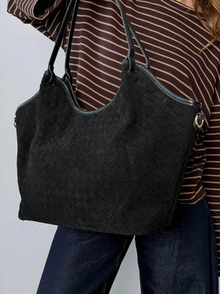 Borsa intreccio Giada Nero