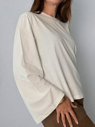 T-shirt manica a calla latte - Susy Mix