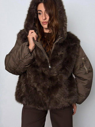 Bomber ecopelliccia Marsciano Moro