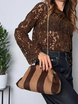 Borsa Stripe Beige