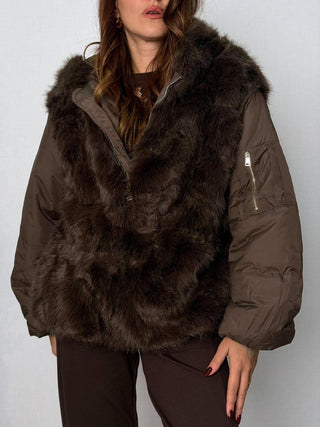 Bomber ecopelliccia Marsciano Moro