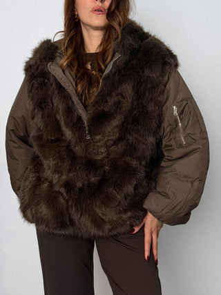 Bomber ecopelliccia Marsciano Moro