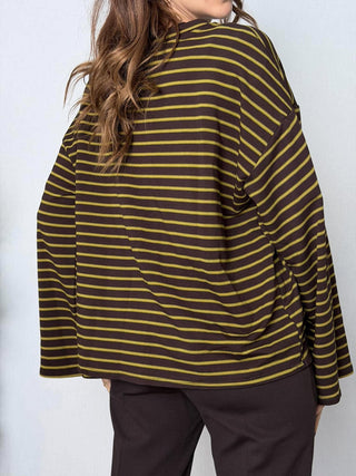 Maglia riga Lucca Oliva
