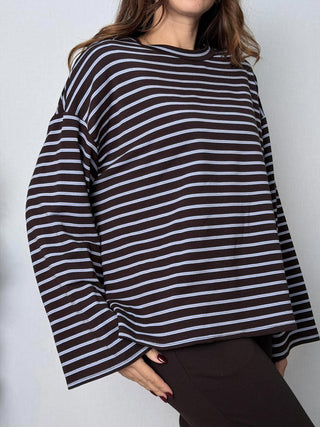 Maglia riga Lucca Celeste