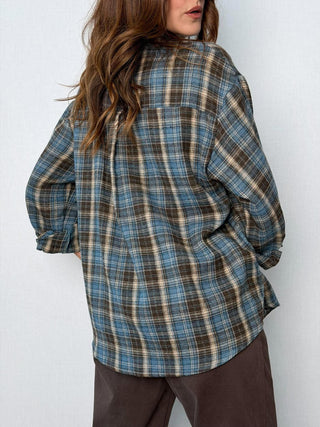Camicia check Blu-Moro