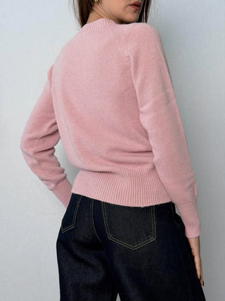 Maglia rombi rosa-bianco