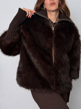 Bomber ecopelliccia Rignano Moro