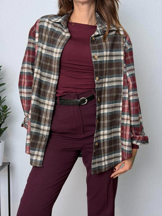 Camicia check Moro-Bordeaux