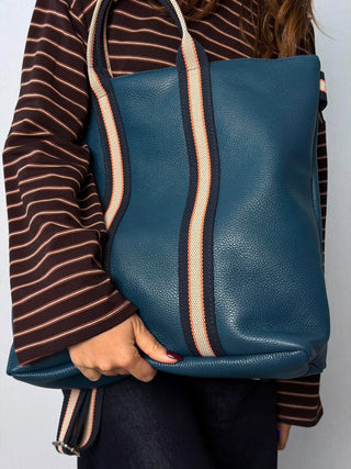 Borsa-Zaino pelle Vicky Blu
