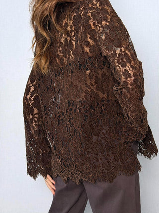 Maglia traforata moro