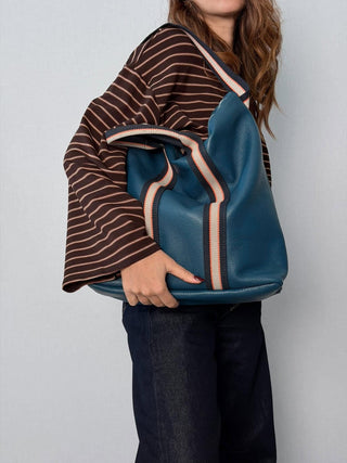Borsa-Zaino pelle Vicky Blu