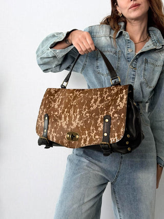 Borsa postina Mila Beige-Marrone
