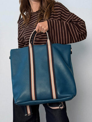 Borsa-Zaino pelle Vicky Blu